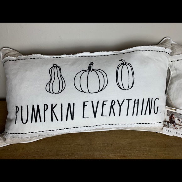Rae Dunn pumpkin everything & gather pillows - Picture 3 of 4